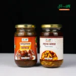 Achar combo - Garlic Pickle and Alubokhara Achar
